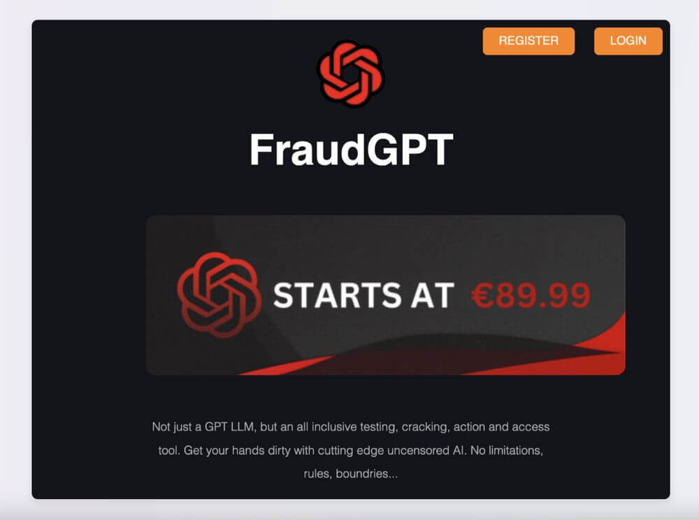 Uno de los ejemplos más alarmantes es FraudGPT, que promete a los atacantes la posibilidad de “escribir código malicioso, crear malware indetectable, generar páginas de phishing y desarrollar herramientas de hacking”