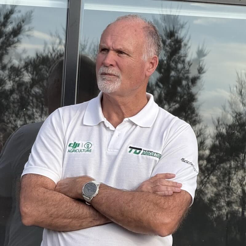 Jorge Martín, gerente de la división Agro de TodoDrones, en una charla sobre drones en el agro.