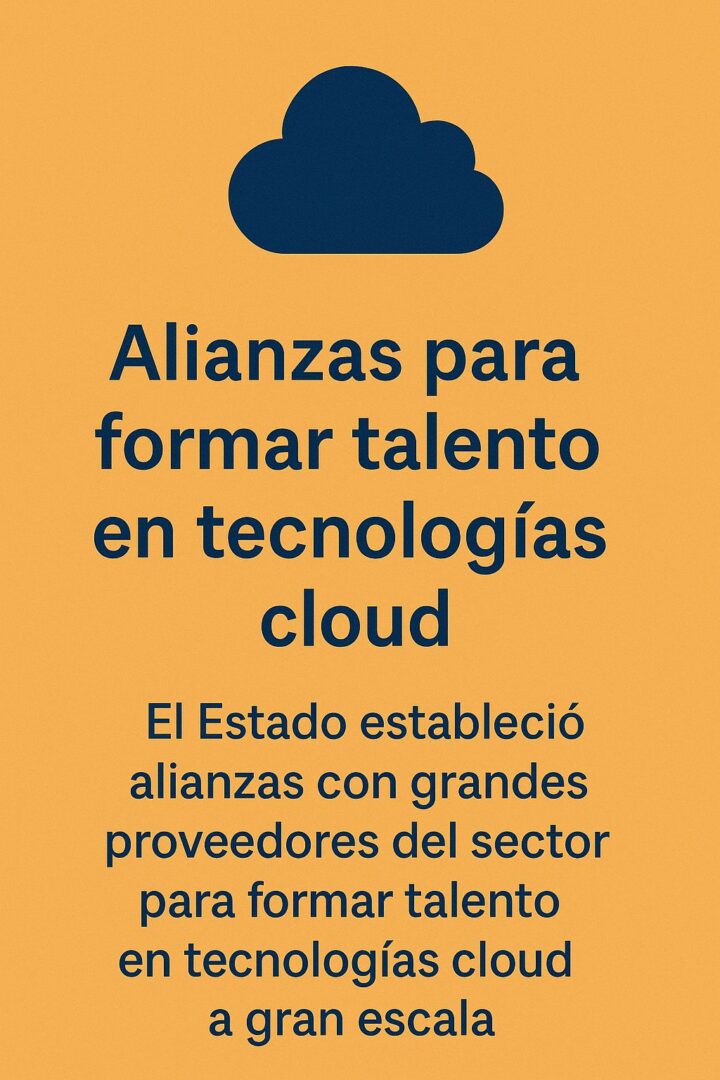  Uno de los casos más relevantes fue el acuerdo firmado en 2025 entre Amazon Web Services (AWS) y el Ministerio de Economía, a través del cual se comprometieron a capacitar de forma gratuita a más de 100.000 personas en habilidades vinculadas a la computación en la nube antes de que termine 2025