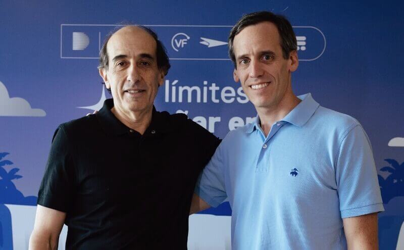 Gonzalo García Estebarena, CEO designado de Despegar, junto a Damián Scokin, en un momento clave de la transición de liderazgo en la empresa.