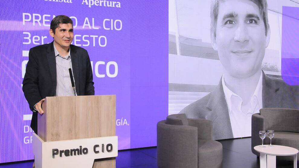 Federico Viola durante la entrega del premio CIO del Año 2025.