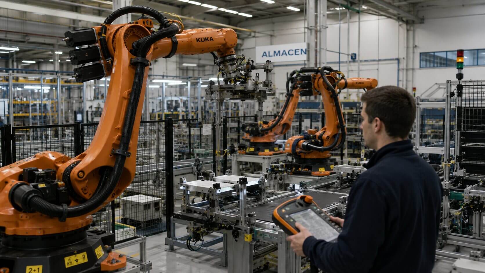 En entornos industriales, el Wi-Fi corporativo avanzado conecta robots, tablets rugged, sensores, access points y switches, pero exige diseño de red, seguridad y monitoreo.