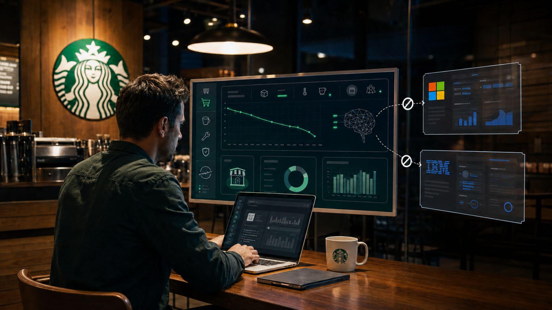 Starbucks prueba herramientas internas de inteligencia artificial para gestionar el inventario y el mantenimiento de sus locales.