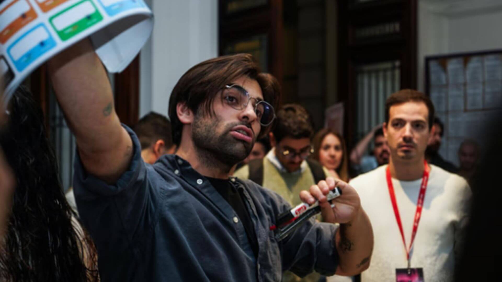 Axel Gualda, fundador de Chatty, durante una actividad con emprendedores en UTN Labs