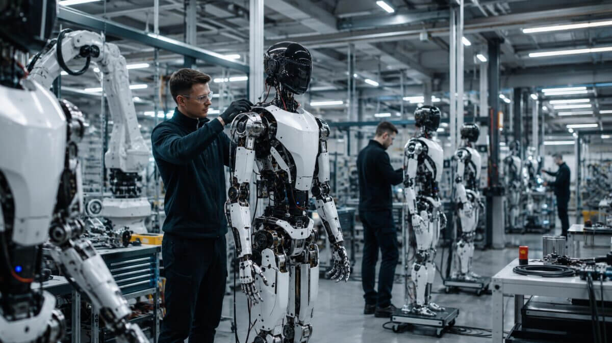 robots humanoides producción