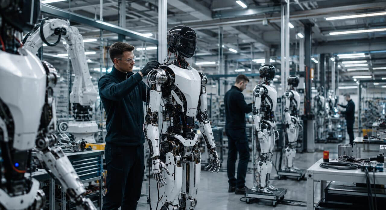 robots humanoides producción